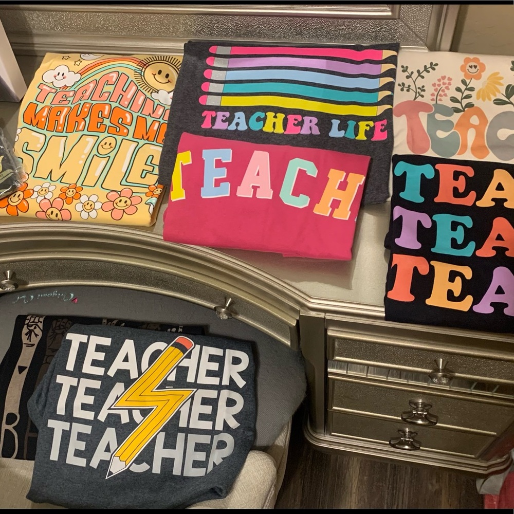 Teacher Tshirts (2 tees bundle) - Picture 1 of 8